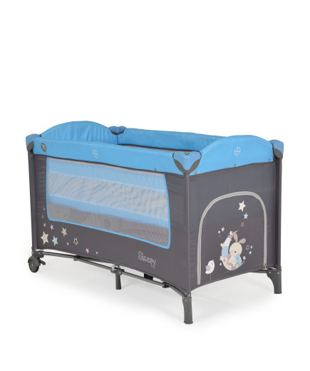 Детска кошара Sleepy син