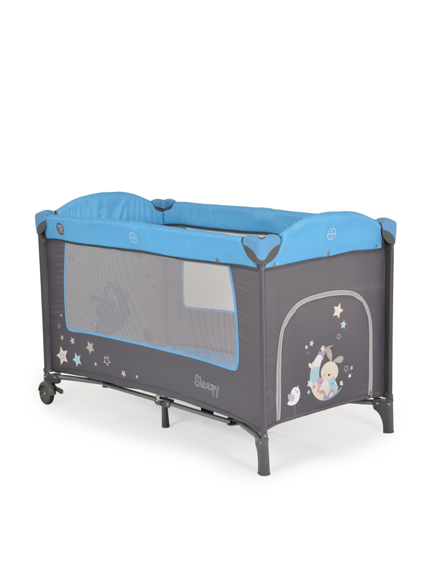 Детска кошара Sleepy син