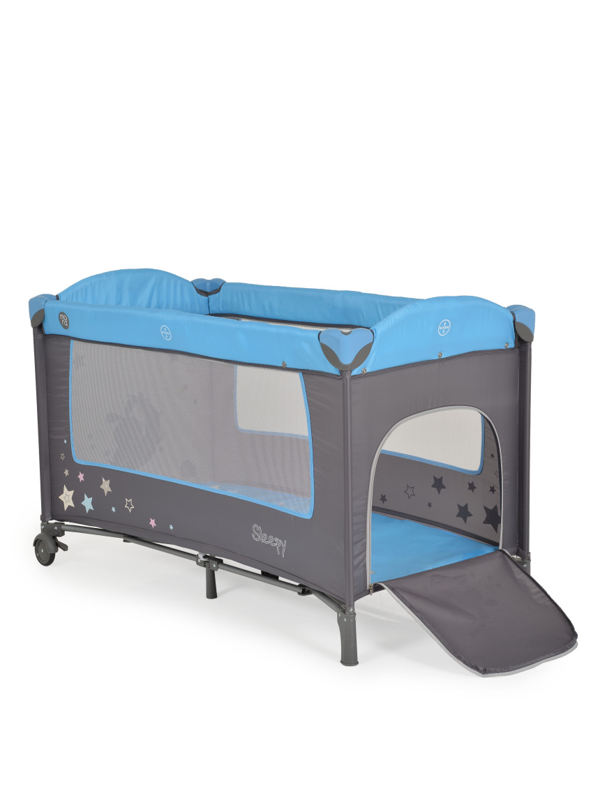 Детска кошара Sleepy син