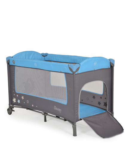 Детска кошара Sleepy син