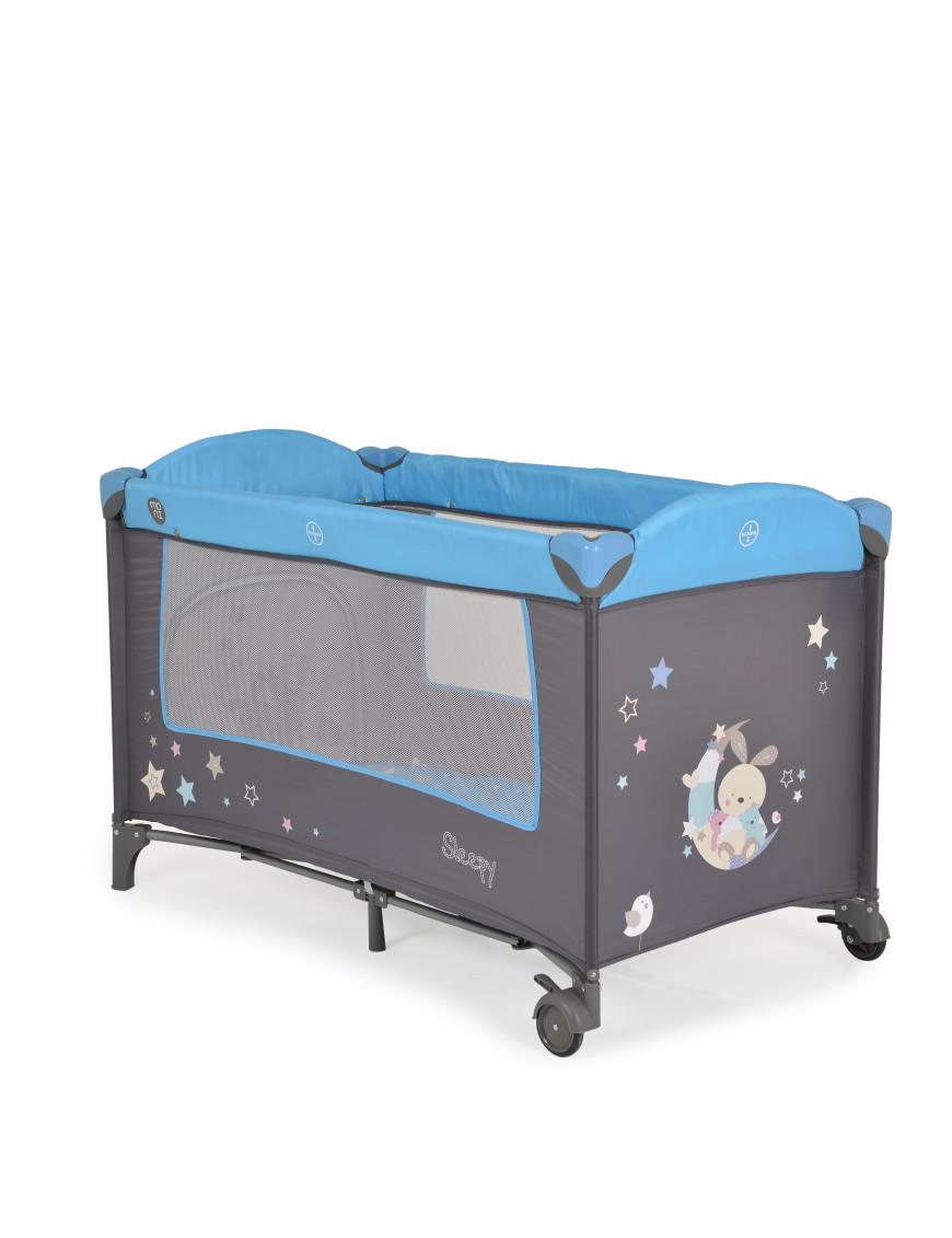 Детска кошара Sleepy син