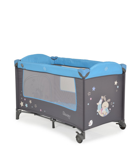 Детска кошара Sleepy син