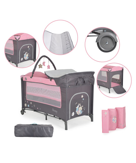 ДЕТСКА КОШАРА SLEEPY розов