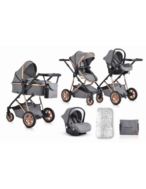 Комбинирана детска количка Midas сив