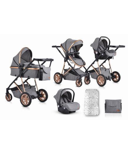 Комбинирана детска количка Midas сив