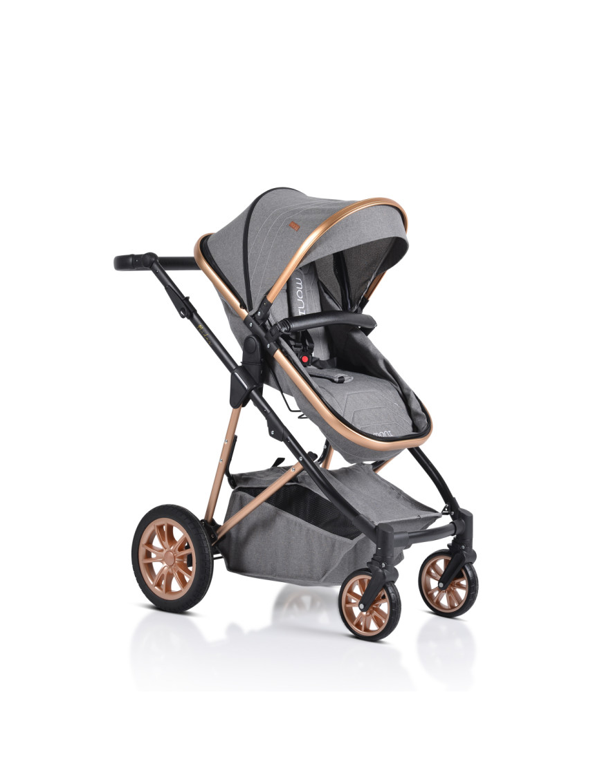 Комбинирана детска количка Midas сив
