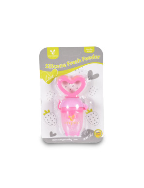 Биберон за мека храна Love  F1333 розов 2