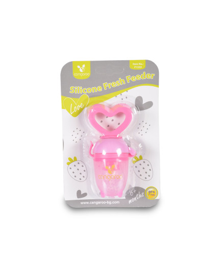 Биберон за мека храна Love  F1333 розов