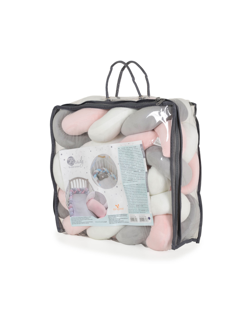 Луксозен oбиколник плитка Braidy220/13см. розов