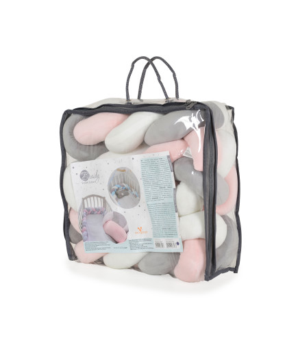 Луксозен oбиколник плитка Braidy220/13см. розов