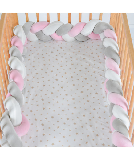 Луксозен oбиколник плитка Braidy220/13см. розов