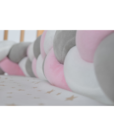 Луксозен oбиколник плитка Braidy220/13см. розов