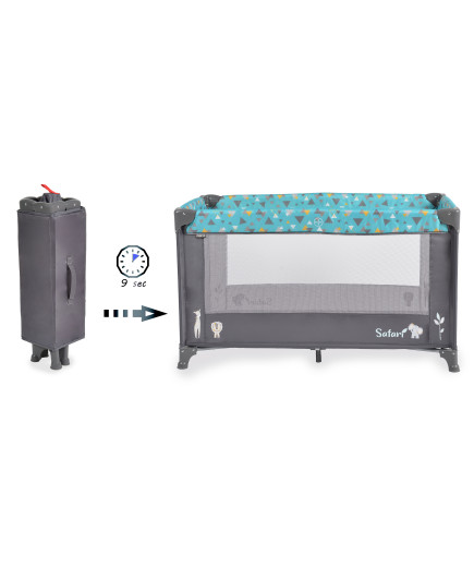 Детска кошара Safari тюркоаз