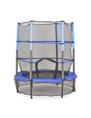 Батут 140cm (4.5ft) с вътрешна мрежа син HOP