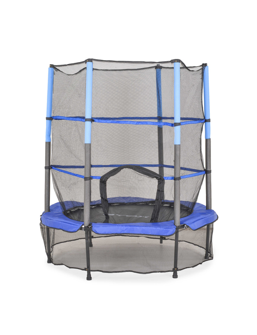 Батут 140cm (4.5ft) с вътрешна мрежа син HOP