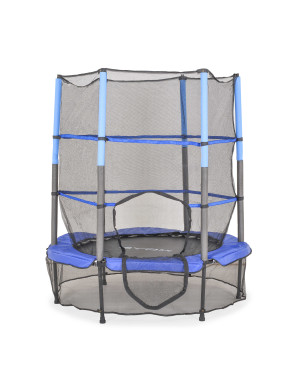 Батут 140cm (4.5ft) с вътрешна мрежа син HOP 2