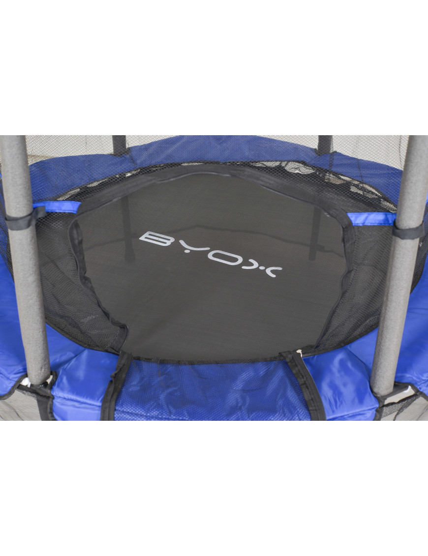 Батут 140cm (4.5ft) с вътрешна мрежа син HOP