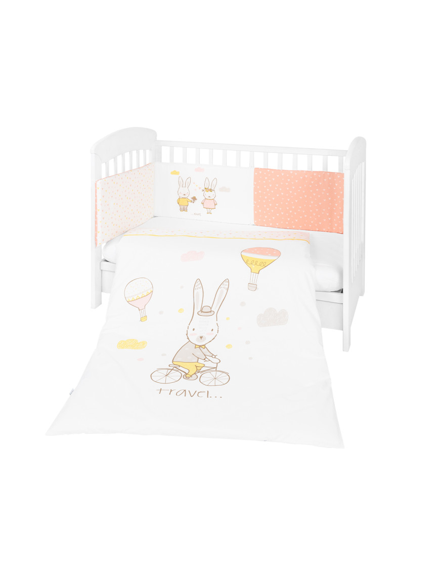 Бебешки спален комплект 2 части EU style 70/140 Rabbits in Love