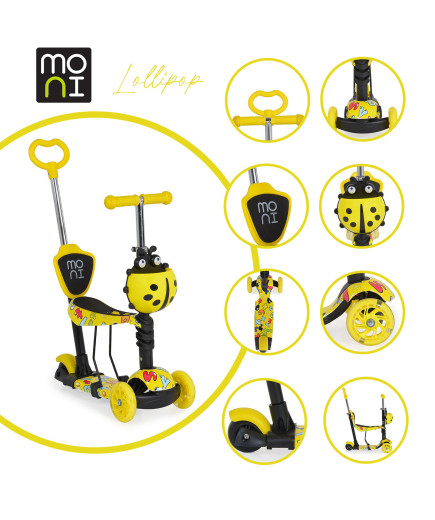 Тротинетка Lollipop жълт