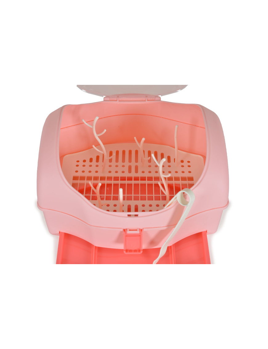 Сушилня за шишета и аксесоари Blooming розов