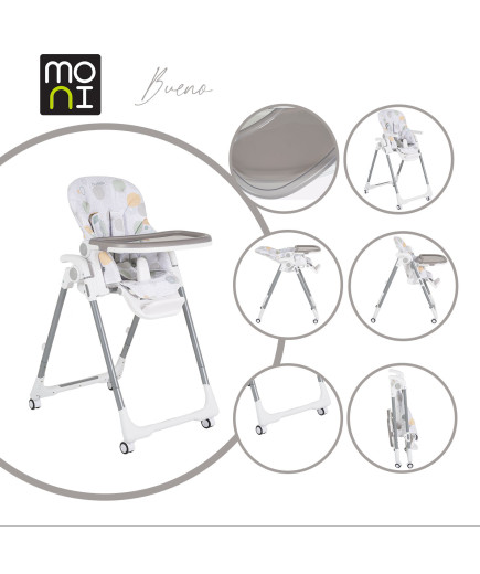 Детски Стол за хранене Bueno сив