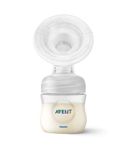 Philips AVENT Комплект Ръчна помпа за изцеждане на кърма Natural Motion с контейнери VIA, шишета за хранене Natural и несесер