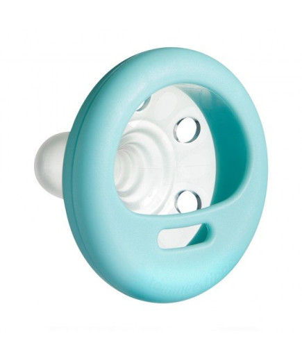 Комплект от 2 броя светещи в тъмното ортодонтични залъгалки Tommee Tippee Breast-Like със силиконов биберон, 6-18м