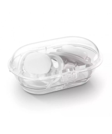 2 бр. ортодонтични залъгалки Philips AVENT SCF349/01 Ultra Air с кутия за стерилизиране
