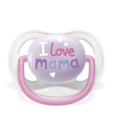 2 бр. ортодонтични залъгалки Philips AVENT SCF080/02 Ultra Air Happy 0-6м с декорация Пеперуда и Надпис Love в кутия за стерилиз