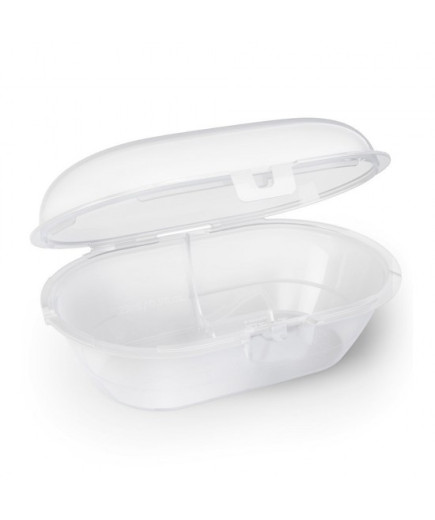 2 бр. ортодонтични залъгалки Philips AVENT SCF080/02 Ultra Air Happy 0-6м с декорация Пеперуда и Надпис Love в кутия за стерилиз