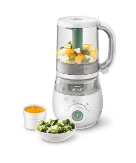 Комбиниран уред за приготвяне на пара на здравословна бебешка храна и блендер 4-в-1 Philips Avent SCF885/01