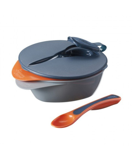 Tommee Tippee Купи за храна с капак и лъжица 6м+ (2 бр./оп.) 44671851