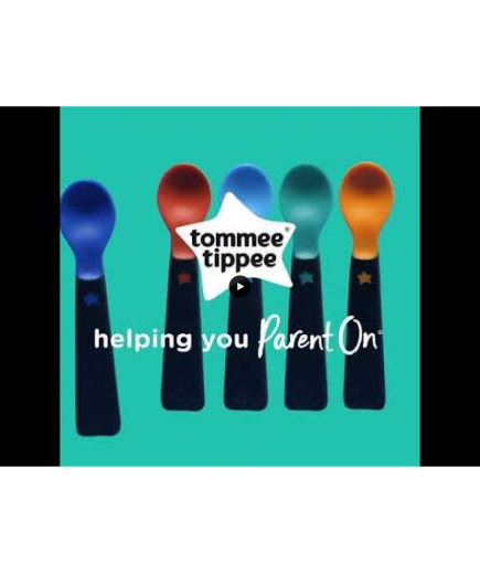 Комплект от 5 броя лъжички за самостоятелно хранене от бебето Tommee Tippee, 6м+