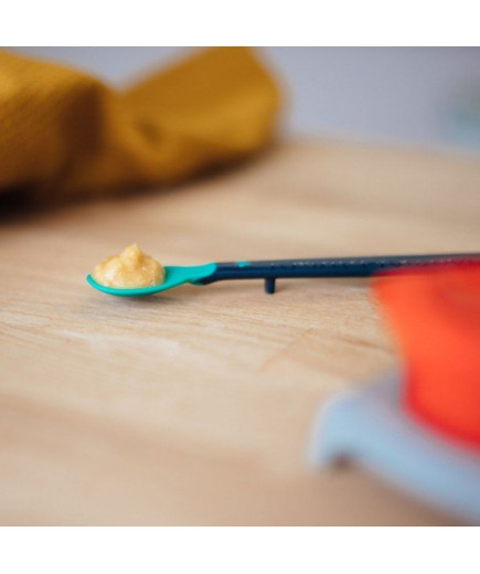 Комплект от 5 броя бебешки лъжички за захранване с мек връх и дълга дръжка Tommee Tippee Softee™, 4м+