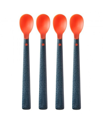 Комплект от 4 броя Термосензорни лъжици Tommee Tippee с удължени дръжки, 4м+