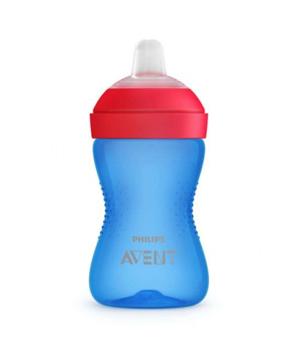 Philips AVENT Неразливаща се чаша с мек накрайник, 300мл, 9м+, синя SCF802/01