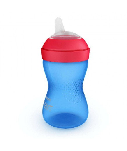 Philips AVENT Неразливаща се чаша с мек накрайник, 300мл, 9м+, синя SCF802/01