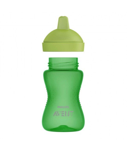 Philips AVENT Неразливаща се чаша с твърд накрайник 300 мл, 18м+, ЗЕЛЕНА SCF804/03