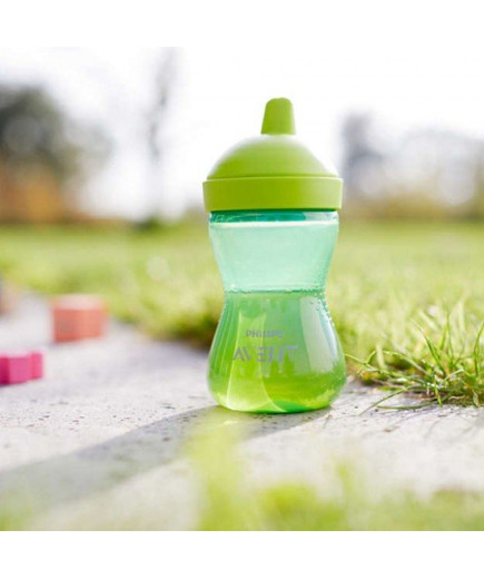 Philips AVENT Неразливаща се чаша с твърд накрайник 300 мл, 18м+, ЗЕЛЕНА SCF804/03