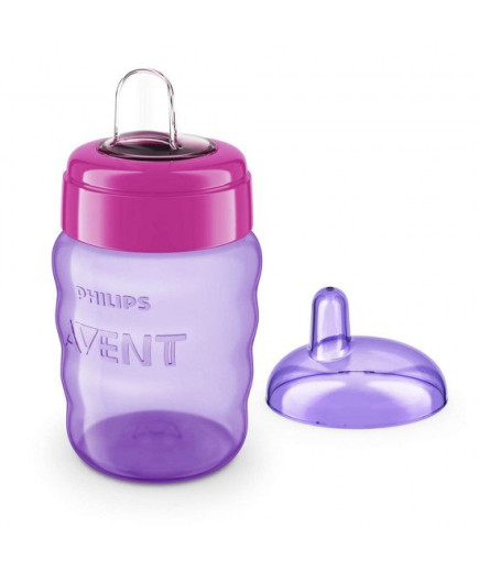 Philips AVENT Чаша за лесен преход без дръжки 9м+, 260 мл, розова SCF553/03
