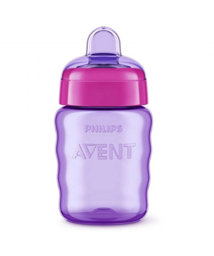 Philips AVENT Чаша за лесен преход без дръжки 9м+, 260 мл, розова SCF553/03