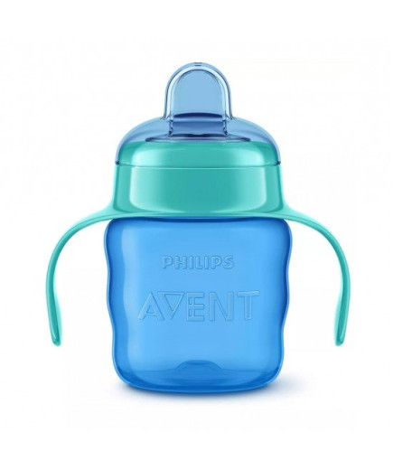 Philips AVENT Чаша за лесен преход с дръжки 6м+, 200 мл, СИНЯ SCF551/05