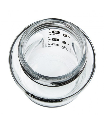 Самостерилизиращо се стъклено шише за хранене Natural Start с биберон с бавен поток (подходящ и за новородено), 150мл