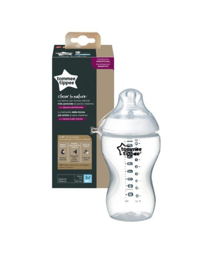 Шише за хранене от серията Closer to Nature, 340 мл, 3м+