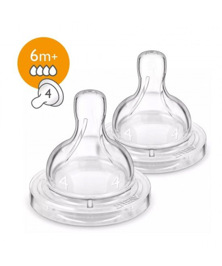 Биберони Philips AVENT Classic+ Anti-colic FAST 6м+, 2 бр./оп. SCF634/27
