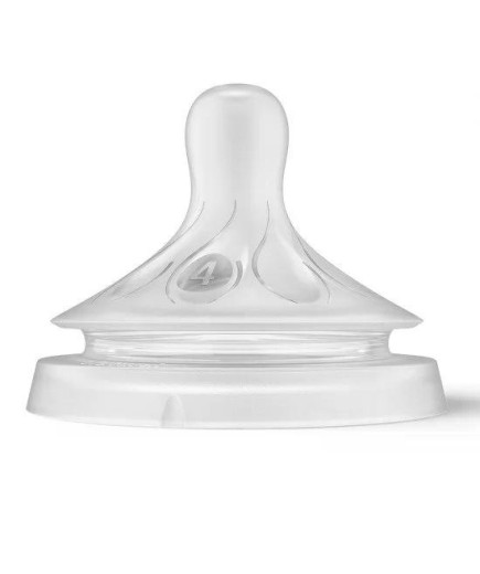 Комплект от 2 бр. Биберони без протичане Philips AVENT Natural Response SCY964/02, Поток 4, 3м+