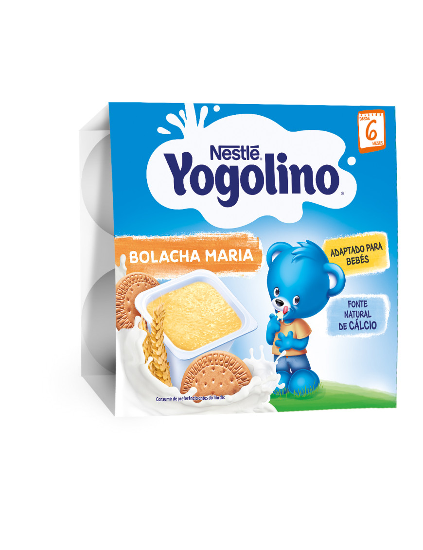 Nestlé YOGOLINO Бисквита млечен десерт, от 6-ия месец, 100g (4бр. в опаковка)