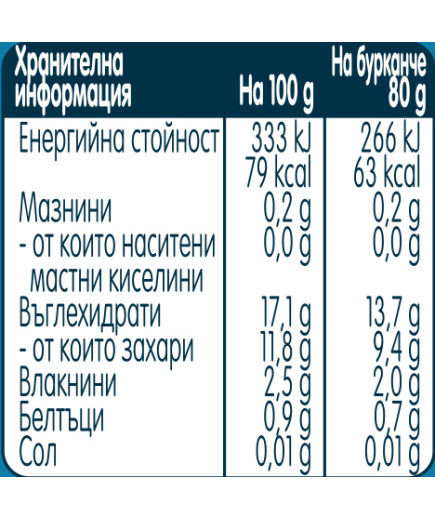 Gerber Храна за бебета, Пюре от сливи, моето 1-во пюре, 80g, бурканче