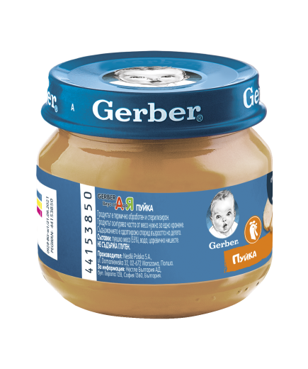 Gerber Храна за бебета, Пюре с пуйка, от 6-ия месец, 80g, бурканче
