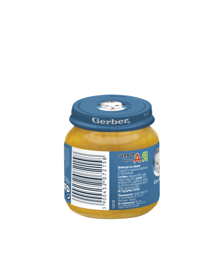 Gerber Храна за бебета, Пюре от зеленчуци и заешко, от 6-ия месец, 125g, бурканче